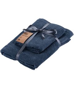 Набір рушників махрових ARDESTO Lotus, 50х90см, 70х140см, 2шт, 100% бавовна, синій, фото  | SNABZHENIE.com.ua