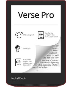 Електронна книга PocketBook 634 Verse Pro, Passion Red, фото  | SNABZHENIE.com.ua