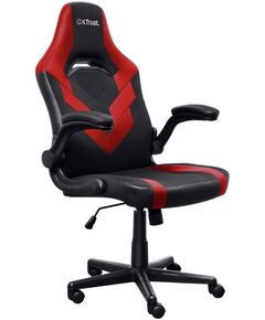 Крісло Trust GXT703R Riye, ПУ шкіра, Foldable Armrests, червоний, фото  | SNABZHENIE.com.ua