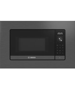 Мікрохвильова піч Bosch вбудована, 20л, електр. керув., 800Вт, дисплей, чорний-нержавійка, фото  | SNABZHENIE.com.ua