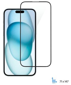 Захисне скло 2E для iPhone 15, 2.5D FCFG, (1 Pack), чорна рамка, фото  | SNABZHENIE.com.ua