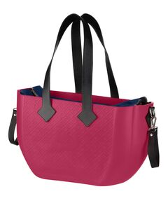 Сумка Nuvita MyMia ручки шкіра, килимок, ремені для коляски, малиново-чорний, фото  | SNABZHENIE.com.ua