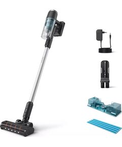 Пилосос Philips безпровідний 3000 Series, конт пил -0.27л, автон. робота до 60хв, вага-1.5кг, турборежим, сірий, фото  | SNABZHENIE.com.ua