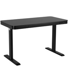 Стіл комп'ютерний 2E СЕ218B-MOTORIZED, регулювання висоти, електропривід 220В, (USB-A/USB-C), 72/120х118x60см, чорний, фото  | SNABZHENIE.com.ua