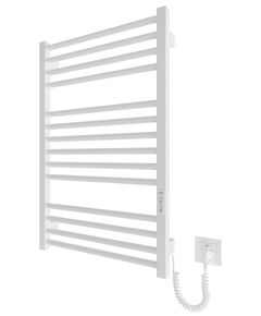 Рушникосушка Hygge Family електрична Derby, 770х530х80мм, таймер-регулятор, сталь, білий матовий, фото  | SNABZHENIE.com.ua