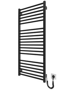 Рушникосушка Hygge Family електрична Derby, 1170х530х80мм, таймер-регулятор, сталь, чорний матовий, фото  | SNABZHENIE.com.ua