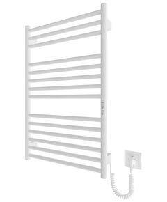 Рушникосушка Hygge Family електрична Greenwich, 770х530х80мм, таймер-регулятор, сталь, білий матовий, фото  | SNABZHENIE.com.ua