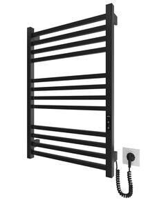 Рушникосушка Hygge Family електрична London, 770х530х80мм, таймер-регулятор, сталь, чорний матовий, фото  | SNABZHENIE.com.ua