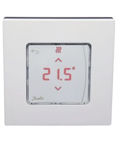 Терморегулятор Danfoss Icon2 RT, Display, +5...35 °C, програмований, дротовий, накладний, 24В, білий, фото  | SNABZHENIE.com.ua
