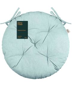 Подушка для стільця ARDESTO Oliver, 40см, 100% бавовна, нап-ч: 50% холоф, 50% пп, бірюза, фото  | SNABZHENIE.com.ua