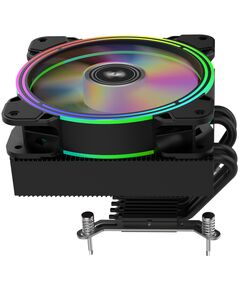Процесорний кулер 2E GAMING Air Cool AC120T4-ARGB, LGA1851, 1700, 1200, 115x, 1366, AM5, AM4, AM3, AM3+, 4pin PWM, 3pin +5VARGB, TDP 130W, фото  | SNABZHENIE.com.ua