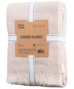 Плед ARDESTO Summer 140х190см, 100% бавовна, бежевий, фото  | SNABZHENIE.com.ua