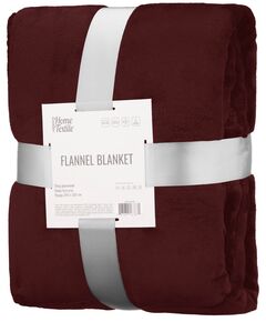 Плед ARDESTO Flannel 200х220см, 100% поліестер, бургунді, фото  | SNABZHENIE.com.ua