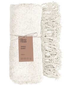 Плед ARDESTO Chenille 140х190см, 100% поліестер, айворі, фото  | SNABZHENIE.com.ua