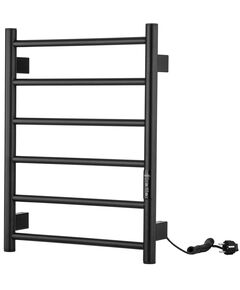 Рушникосушка ARDESTO електрична  Classik-TR K, 570х430х80мм, таймер-регулятор, сталь, чорний матовий, фото  | SNABZHENIE.com.ua