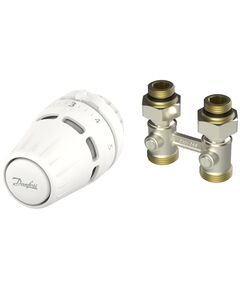 Комплект термостатичний Danfoss Regus RA + RLV-KB, Н-подібний, нижнє підкл, 1/2", прямий, фото  | SNABZHENIE.com.ua