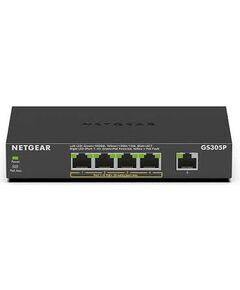 Комутатор NETGEAR GS305P 5xGE (4xPoE), 63Вт, Некерований, фото  | SNABZHENIE.com.ua