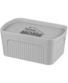 Ящик з кришкою для зберігання ARDESTO 32х21.5х14см, 6л, пластик PP, сірий, фото  | SNABZHENIE.com.ua