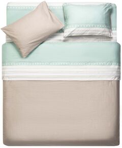 КПБ 1,5сп ARDESTO Gloria, підковдра 160х220см, простирадло 160х220см, наволочки (2) 50х70см, 100% бавовна, сатин, смужки, коричневий, фото  | SNABZHENIE.com.ua