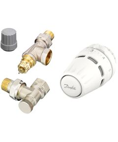 Комплект термостатичний Danfoss Regus RA-FN + RLV-S бокове підкл, 1/2" осьовий, фото  | SNABZHENIE.com.ua