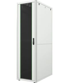 Шафа MIRSAN 19", 42U, GTN, склянні двері, 600x1000 мм, максимально 1000 кг, сіра, фото  | SNABZHENIE.com.ua