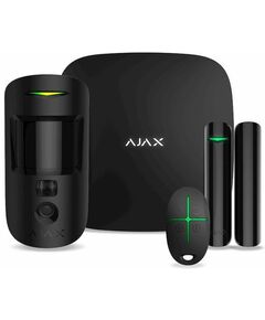 Комплект охоронної сигналізації Ajax HDR StarterKit Cam Plus, hub 2 plus, motioncam HDR, doorprotect, spacecontrol, jeweller, бездротовий, чорний, фото  | SNABZHENIE.com.ua