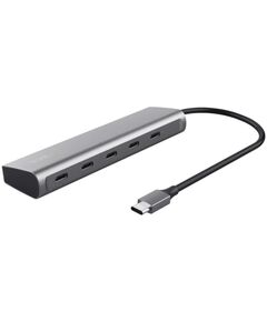 Хаб Trust Halyx USB-C  > 5xUSB-C , Алюміній, 0.1м, сірий, фото  | SNABZHENIE.com.ua