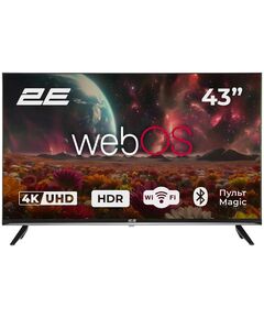 Телевізор 43" 2E LED 4K 60Hz Smart WebOS Black, фото  | SNABZHENIE.com.ua