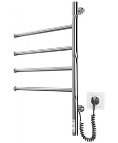 Рушникосушка Mario електрична Веєр-І, 600x445x55мм, таймер-регулятор, нерж.сталь, хром, фото  | SNABZHENIE.com.ua