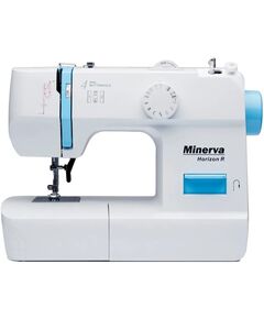 Швейна машина МINERVA Horizon R, електромех., 71 Вт, 13 швейних операцій, петля напівавтомат, білий, фото  | SNABZHENIE.com.ua
