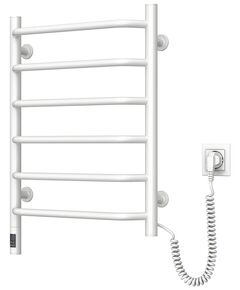 Рушникосушка Navin електрична Блюз, 600х480х123мм, таймер-регулятор, сталь, білий, праве підключення, фото  | SNABZHENIE.com.ua