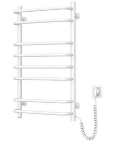 Рушникосушка Navin електрична Симфонія, 800х480х150мм, кнопка, сталь, білий, праве підключення, фото  | SNABZHENIE.com.ua