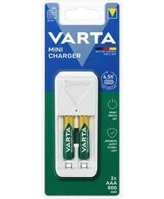 Зарядний пристрій Varta Mini Charger 2хNI MH AAA800 мА•h, фото  | SNABZHENIE.com.ua