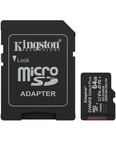 Карта пам'яті Kingston microSD   64GB C10 UHS-I A1 V10 R100MB/s + SD, фото  | SNABZHENIE.com.ua