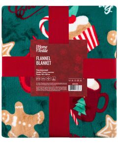 Плед ARDESTO Christmas Flannel 160х200см, 100% поліестер, різдвяні смаколики, фото  | SNABZHENIE.com.ua