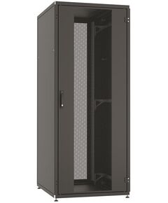 Шафа ZPAS 19", 42U, SZB IT, одностулкові передні та задні перфоровані двері, 800x1000 мм, максимально 1500кг, чорна, фото  | SNABZHENIE.com.ua