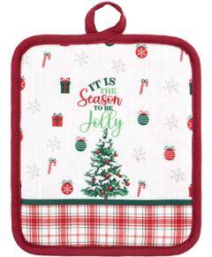 Прихватка ARDESTO Christmas Tree 18х20см, 100% поліестер (верх), 100% бавовна (низ), зелений, фото  | SNABZHENIE.com.ua