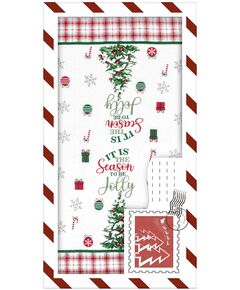 Подарунковий набір рушничків в коробці ARDESTO Christmas Tree 38х63см, 2шт, 100% бавовна, зелений, фото  | SNABZHENIE.com.ua