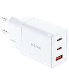 Зарядний пристрій мережевий D-Link DCP-651 65Вт GaN 2хUSB-С, 1xUSB-A, білий, фото  | SNABZHENIE.com.ua
