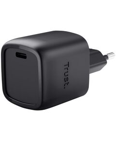 Зарядний пристрій мережевий Trust Maxo 30Вт, GaN, USB-C, PD/PPS, чорний, фото  | SNABZHENIE.com.ua
