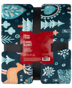Плед ARDESTO Christmas Flannel 160х200см, 100% поліестер, олені, зелений, фото  | SNABZHENIE.com.ua