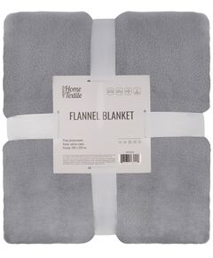 Плед ARDESTO Flannel 200х220см, 100% поліестер, сірий світлий, фото  | SNABZHENIE.com.ua