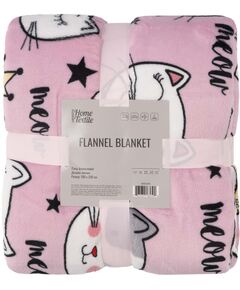 Плед ARDESTO Flannel 160х200см, 100% поліестер, котики, фото  | SNABZHENIE.com.ua