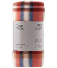 Плед ARDESTO Fleece 130x160см, 100% поліестер, клітинка, біло-коричневий, фото  | SNABZHENIE.com.ua