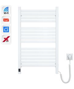 Рушникосушка Navin електрична Авангард Х, 800х480х71мм, Wi-Fi, сталь, білий, праве підключення, фото  | SNABZHENIE.com.ua