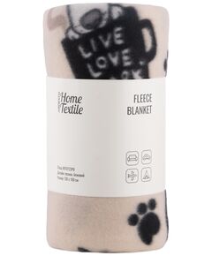 Плед ARDESTO Fleece 130x160см, 100% поліестер, песики, бежевий, фото  | SNABZHENIE.com.ua