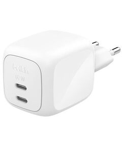 Зарядний пристрій мережевий Belkin 67Вт 2хUSB-С GAN PD PPS, білий, фото  | SNABZHENIE.com.ua