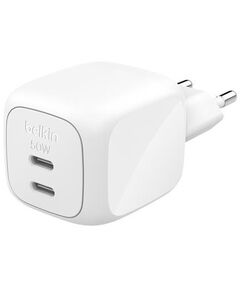 Зарядний пристрій мережевий Belkin 50Вт 2хUSB-С GAN PD PPS, білий, фото  | SNABZHENIE.com.ua