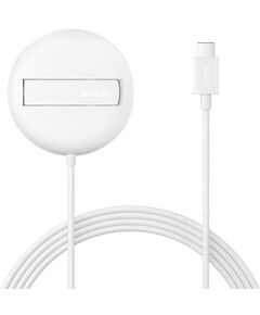 Зарядний пристрій бездротовий Belkin UltraCharge Magnetic Kickstand 15Вт, білий, фото  | SNABZHENIE.com.ua