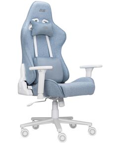 Крісло 2E GAMING BUSHIDO II WE, тканина, 3D-Armrests, блакитний світлий, фото  | SNABZHENIE.com.ua